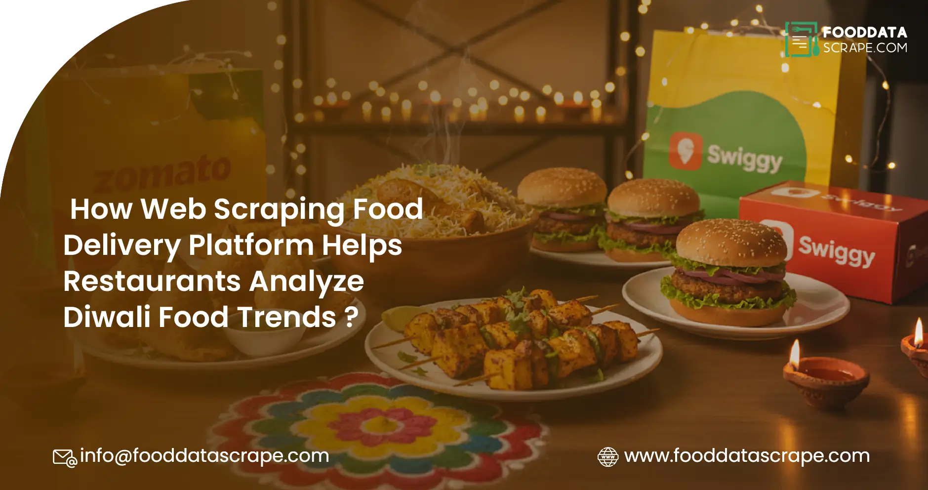 How Web Scraping Food Delivery Platform Helps Restaurants Analyze Diwali Food Trends ?